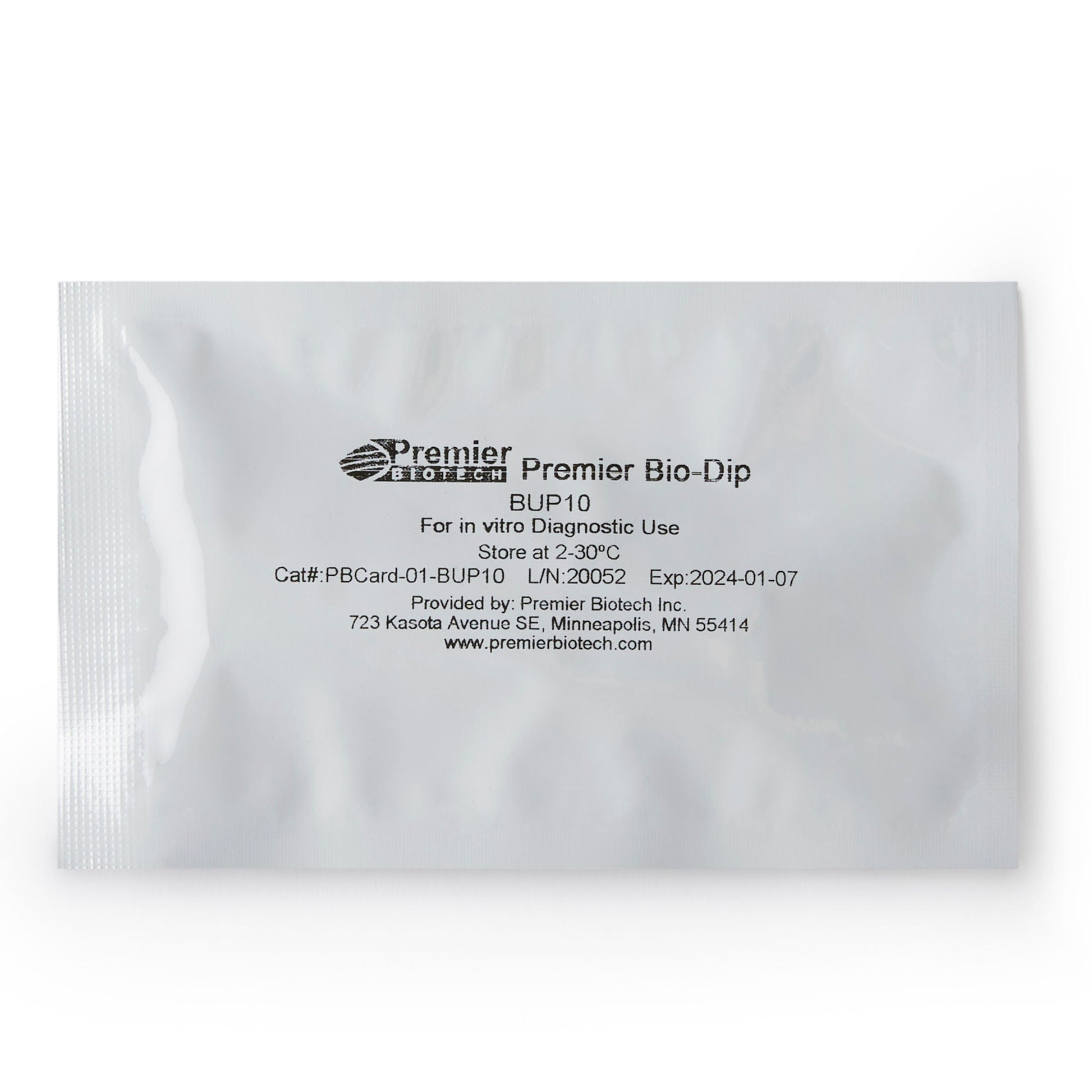 Premier Bio-Dip Single Drug (Buprenorphine) Drugs of Abuse Test