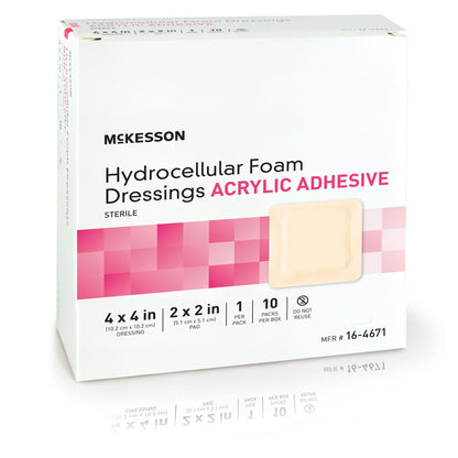 McKesson Acrylic Adhesive with Border Foam Dressing