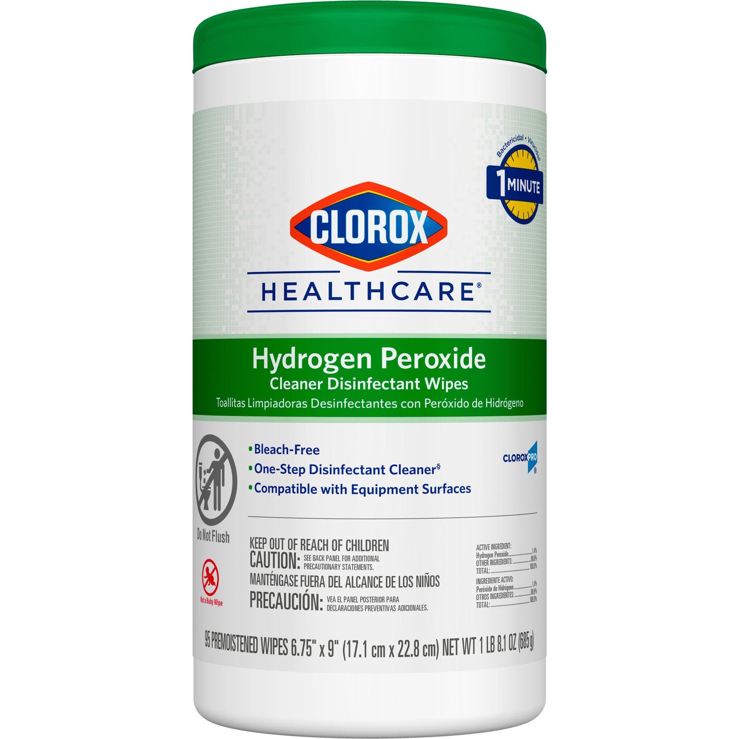 Clorox Healthcare® Hydrogen Peroxide Cleaner Disinfectant Wipes