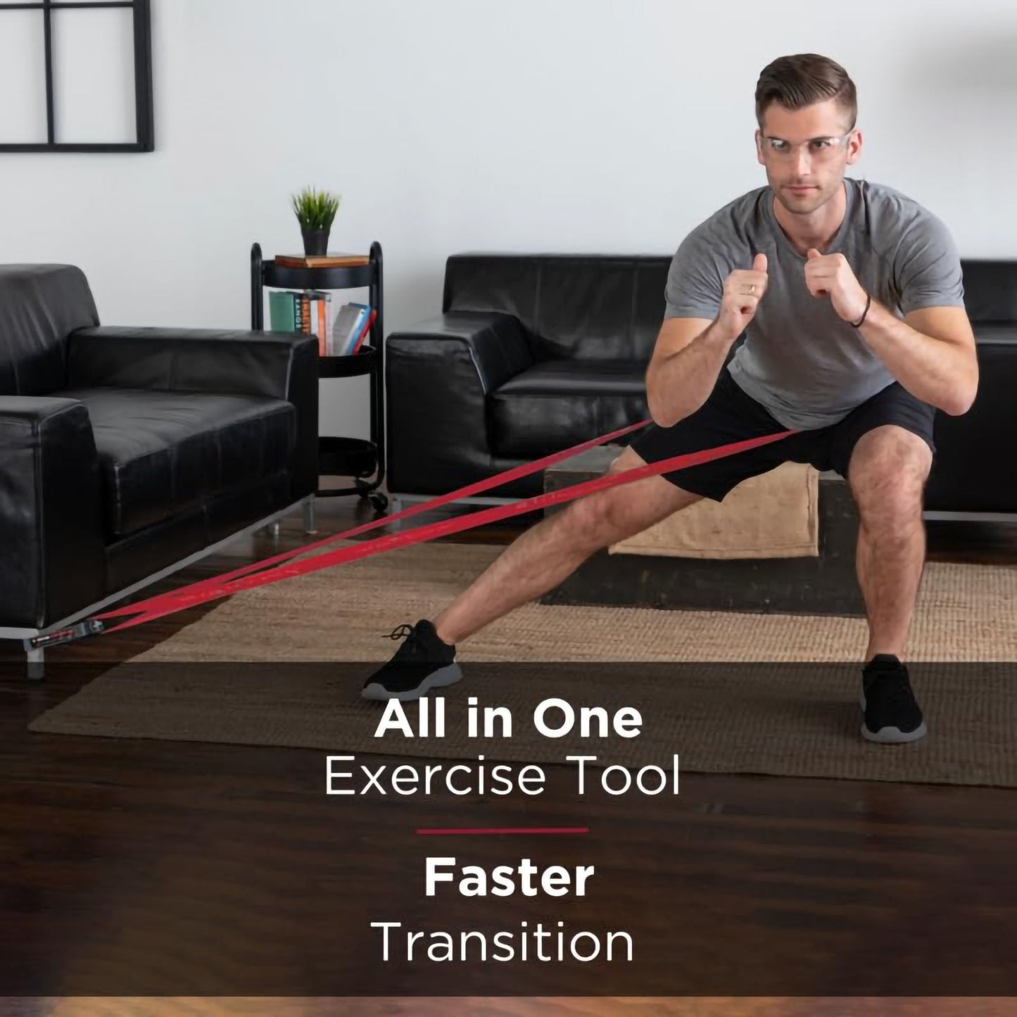 TheraBand CLX Consecutive Loops Exercise Resistance Band with Loops Red Medium Resistance