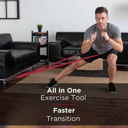 TheraBand CLX Consecutive Loops Exercise Resistance Band with Loops Red Medium Resistance