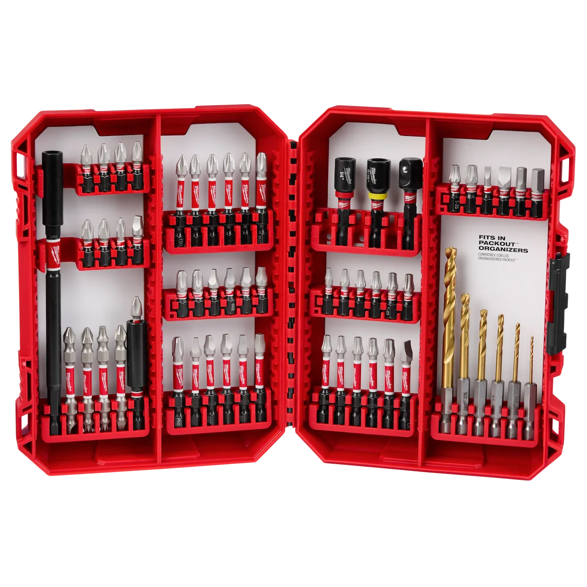 Milwaukee 60PC SHOCKWAVE Impact Duty Drill & Drive Set 48-32-4097 | 60-Piece