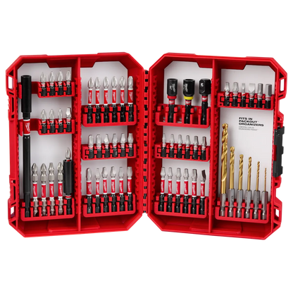 Milwaukee 60PC SHOCKWAVE Impact Duty Drill & Drive Set 48-32-4097 | 60-Piece