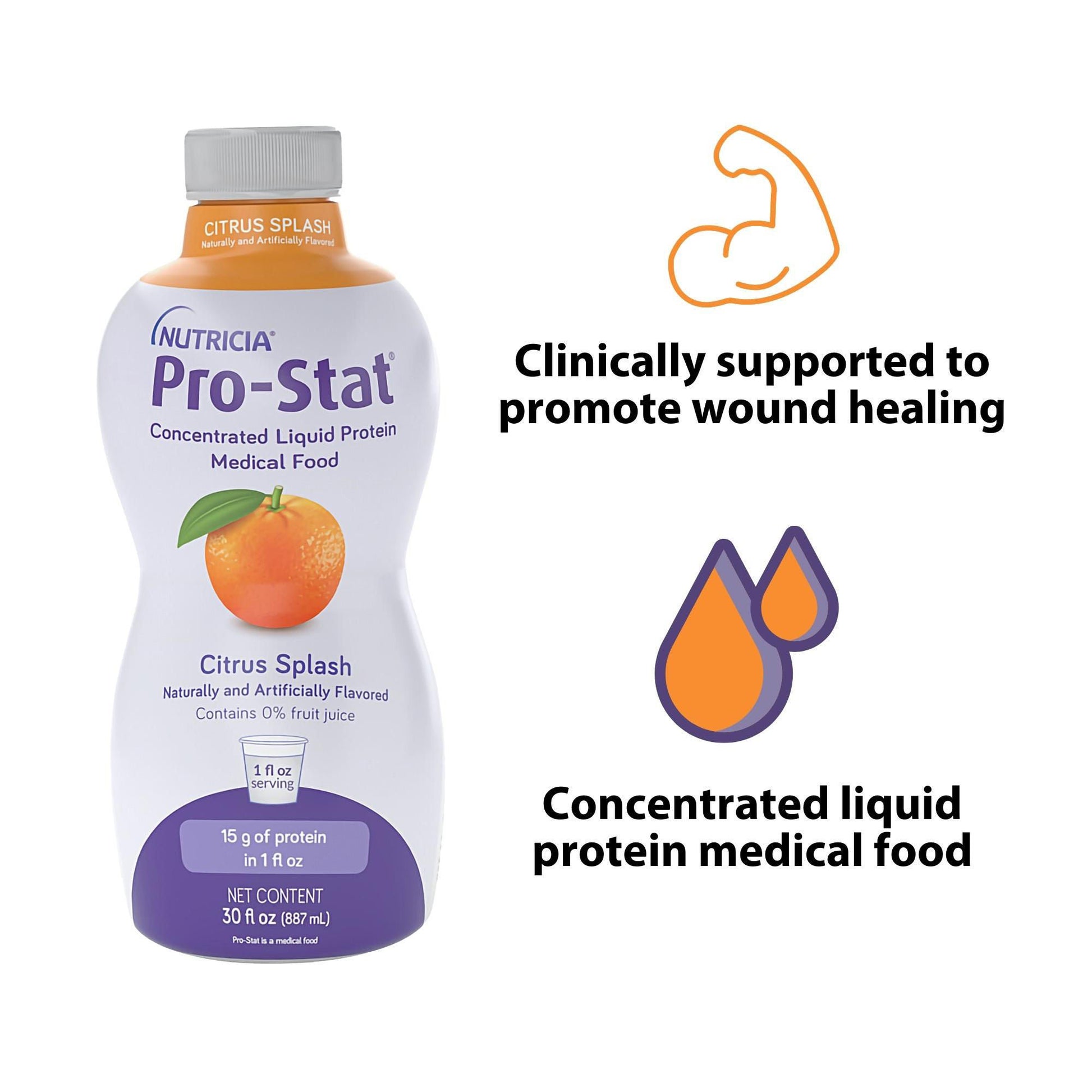 Pro-Stat® Citrus Splash Concentrated Liquid Protein, bottle