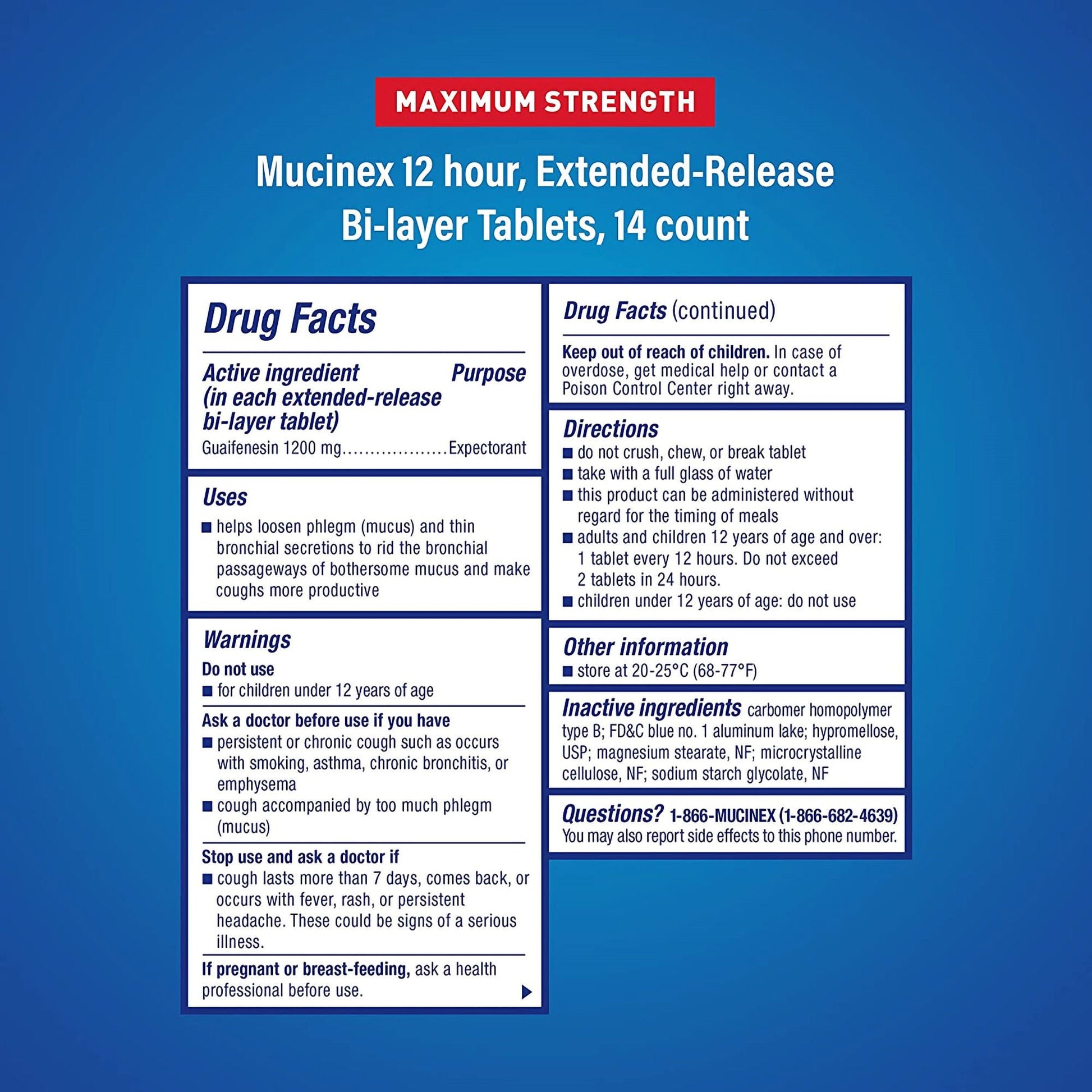 Mucinex Expectorant Tablets Maximum Strength