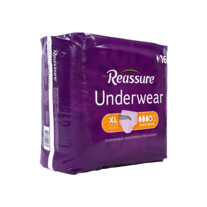 Reassure® Maximum Absorbent Underwear, Women, Medium – Heavy Absorbency