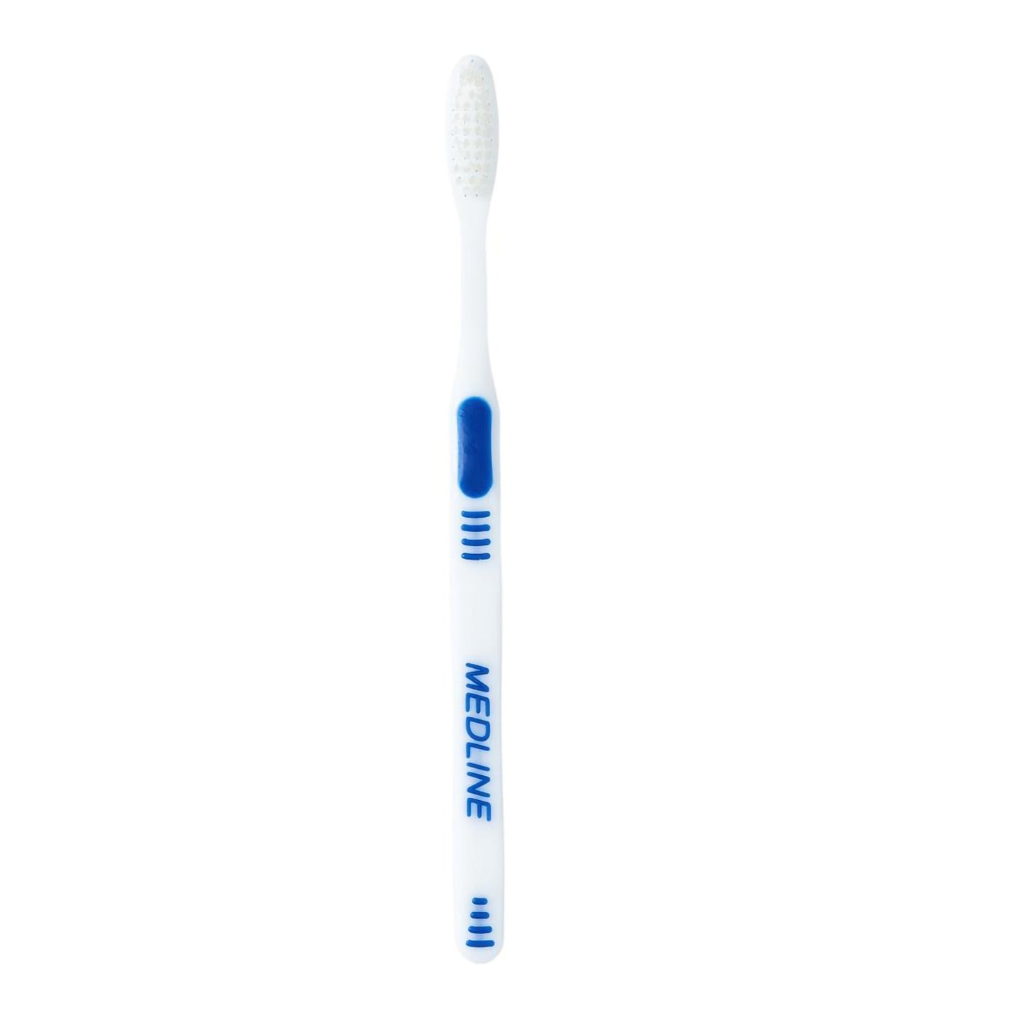 Medline Toothbrush Blue / White Adult Soft