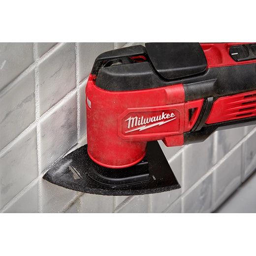 Milwaukee 2-in-1 Grout & Mortar Removal Universal Fit Oscillating Multi-Tool Blade (1 PK) 49-25-2261 | 3.76 in Blade Length, Carbide