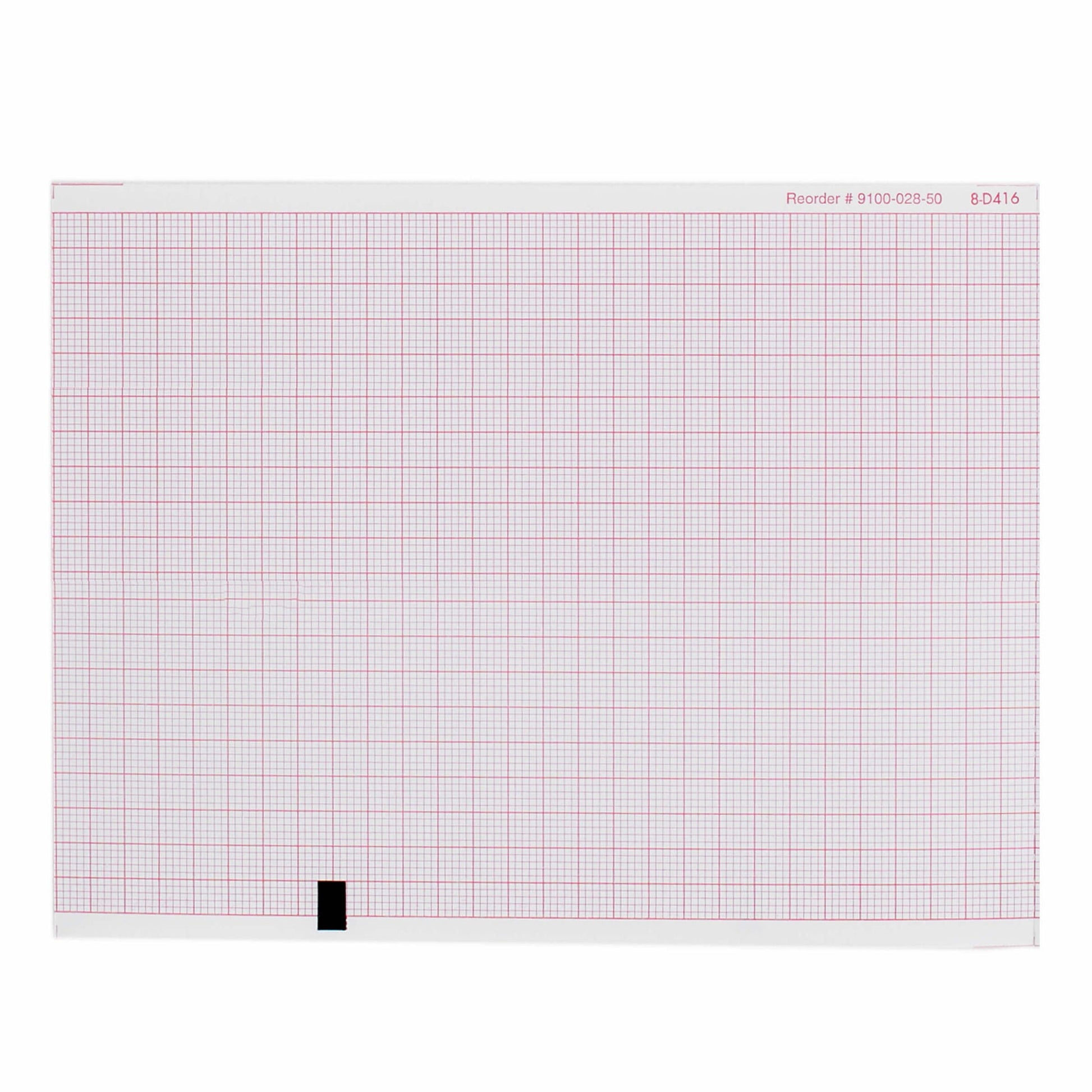 Recording Chart Paper Z-Fold Red Grid