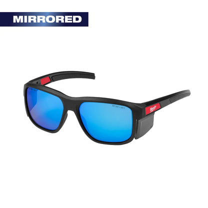 Milwaukee Full Frame Safety Glasses with Removable Side Shields – Mirrored Anti-Scratch Lenses 48-73-2510