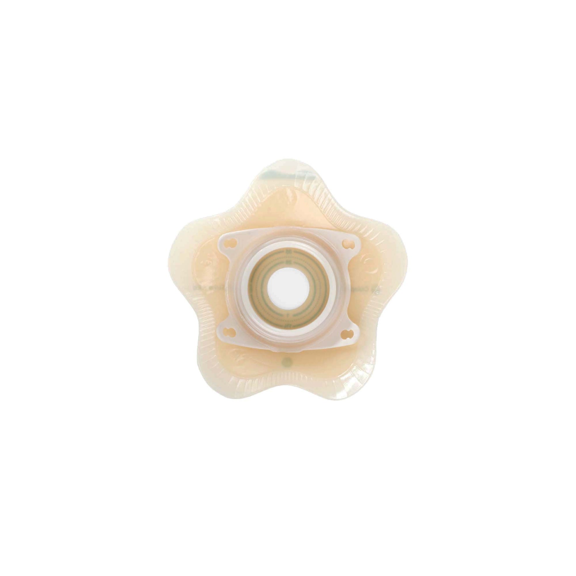 SenSura® Mio Click Convex Flip Ostomy Barrier, Stoma Openings, Red Match