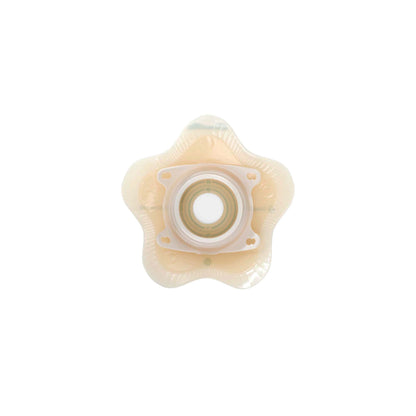 SenSura® Mio Click Convex Flip Ostomy Barrier, Stoma Openings, Red Match
