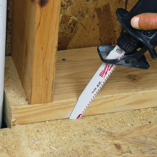 Milwaukee 12" 5 TPI AX SAWZALL Blade for Wood with Nails (5 PK) 48-00-5027 | 12 in Blade Length, 5-Piece