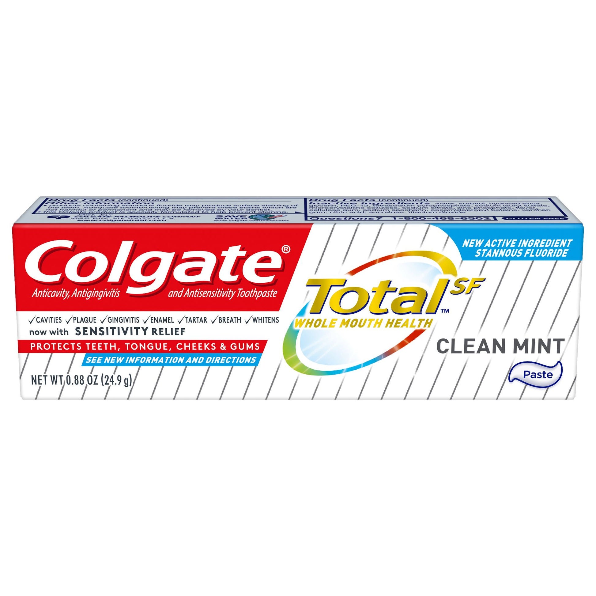 Colgate Total Toothpaste, Clean Mint Flavor, Tube