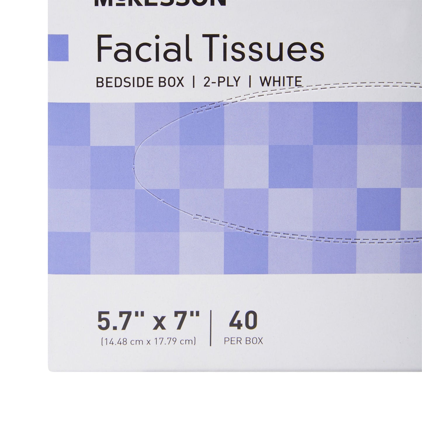 McKesson Facial Tissue, Bedside Box, White, Two-Ply