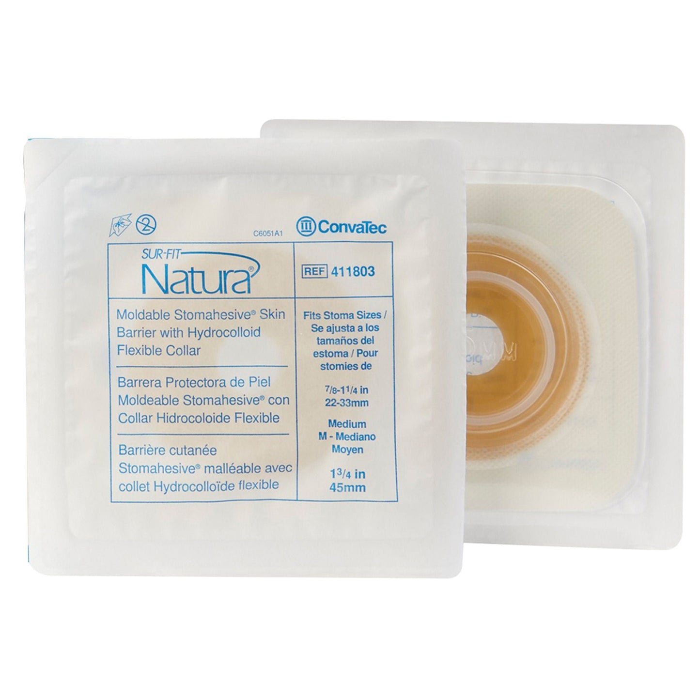 Sur-Fit Natura® Stomahesive® Ostomy Barrier Fits Stomas from