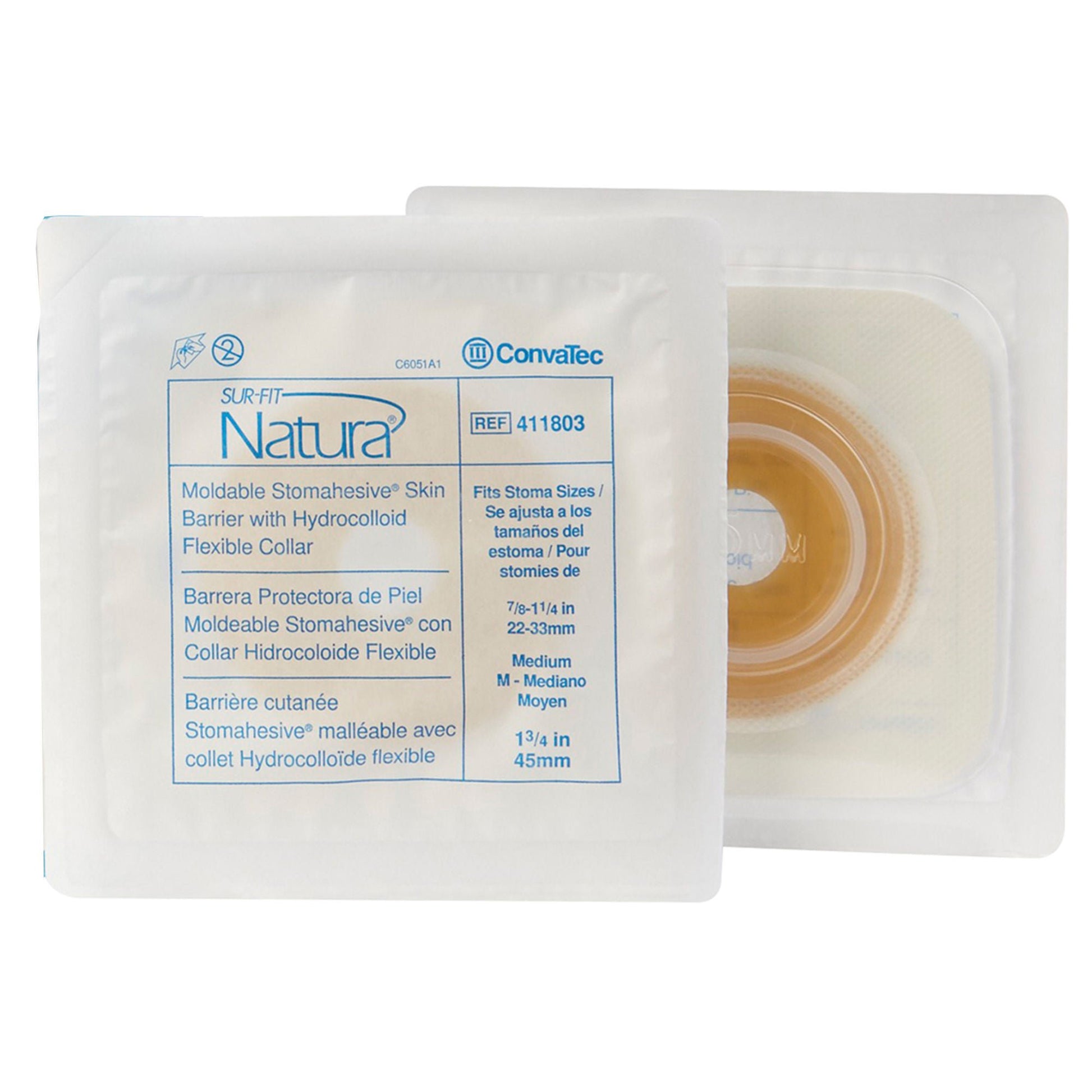 Sur-Fit Natura® Stomahesive® Ostomy Barrier Fits Stomas from