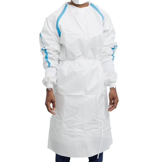 Contec CritiGear Chemotherapy Procedure Gown 6X-Large / 7X-Large White NonSterile ASTM D6978-05 Disposable