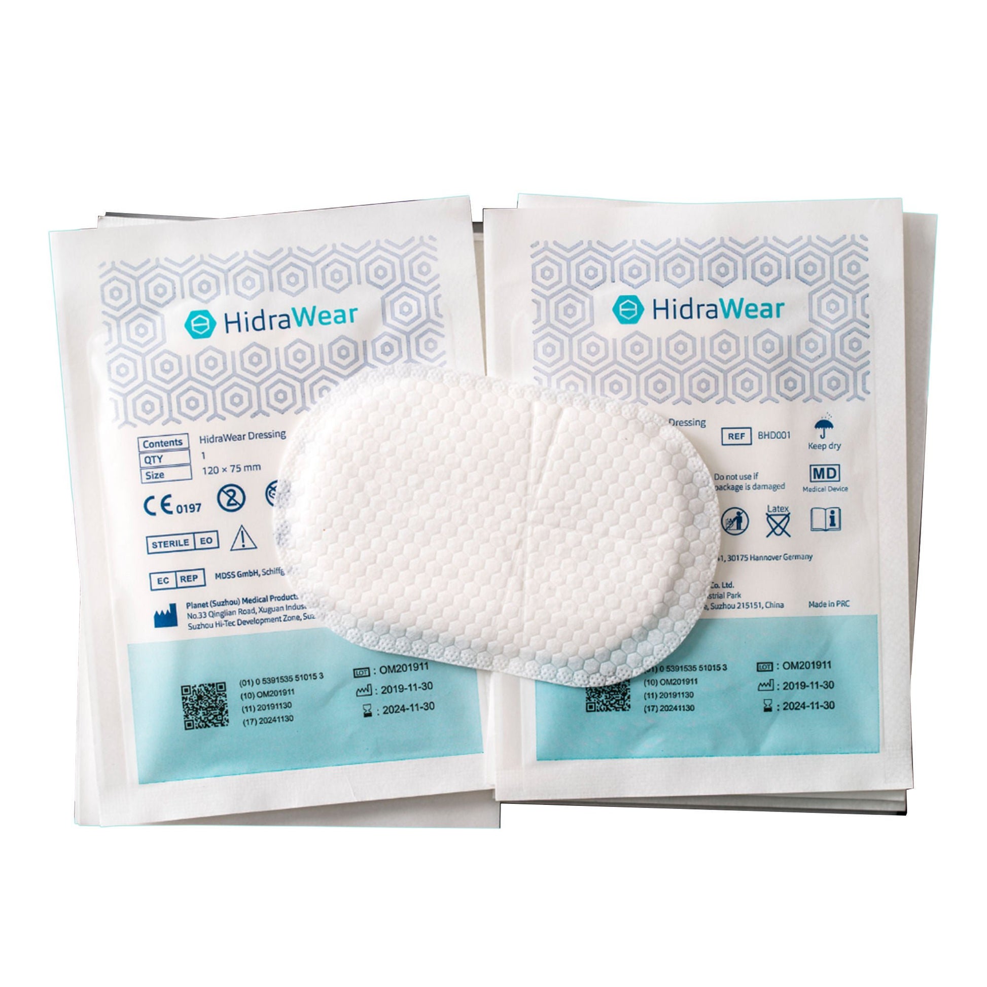 HidraWear Super Absorbent Dressing Without Adhesive Rectangle