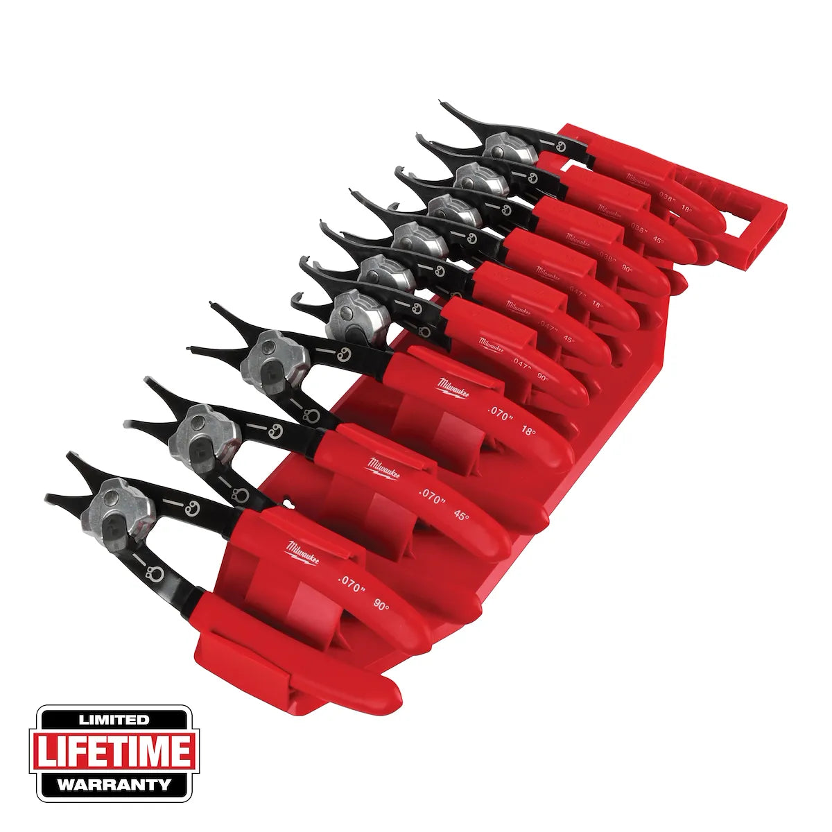 Milwaukee 9PC Snap Ring Pliers Set 48-22-6539 | 9-Piece, Black Oxide
