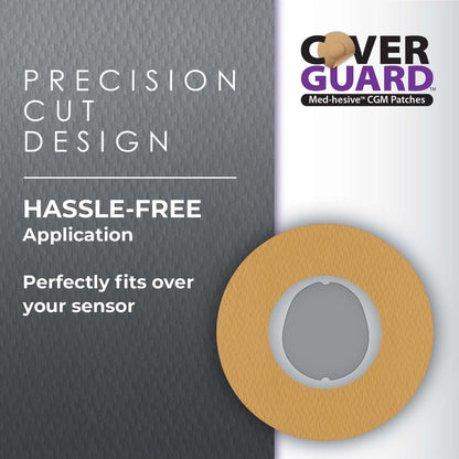 CoverGuard Sensor Overpatch Tan For Dexcom G7 Sensor