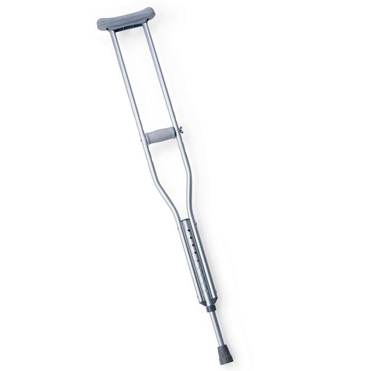 Guardian Underarm Crutches Tall Adult 5 Foot 10 Inch to 6 Foot 6 Inch User Height Aluminum Frame 300 lbs. Weight Capacity