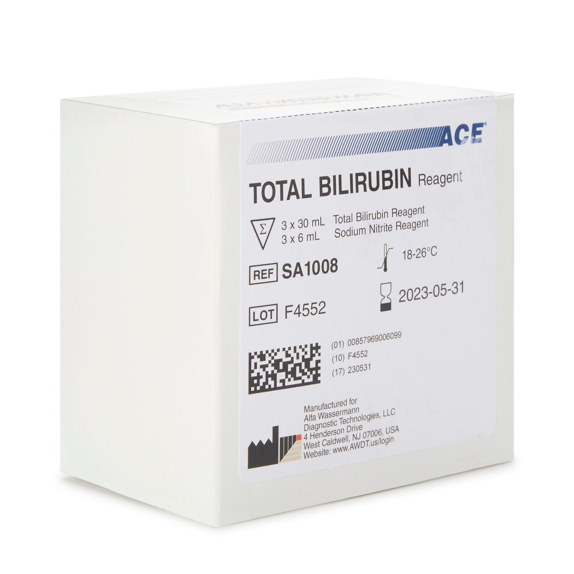 Ace® General Chemistry Reagent for Total Bilirubin test