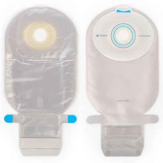 SenSura® Mio Flat 1-Piece Transparent Ostomy Pouch, 38mm Stoma
