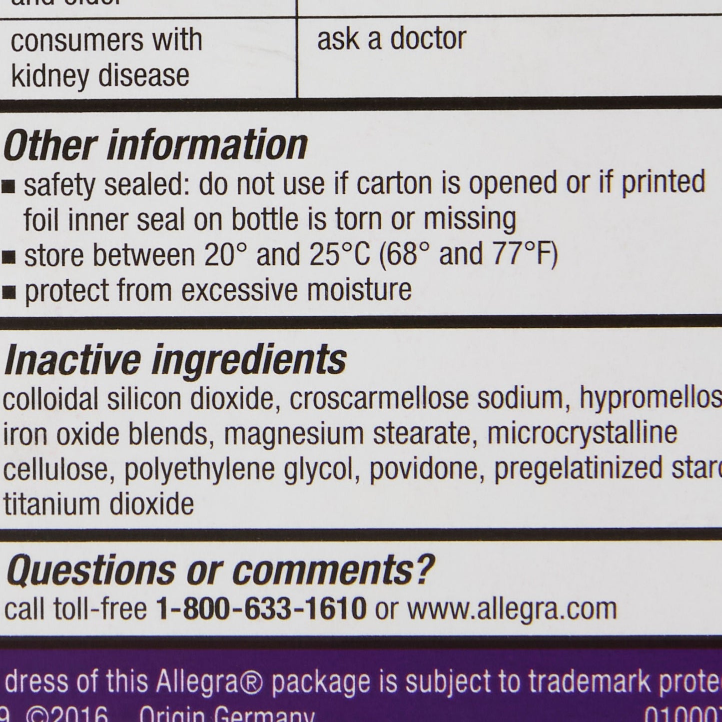 Allegra® Fexofenadine Allergy Relief
