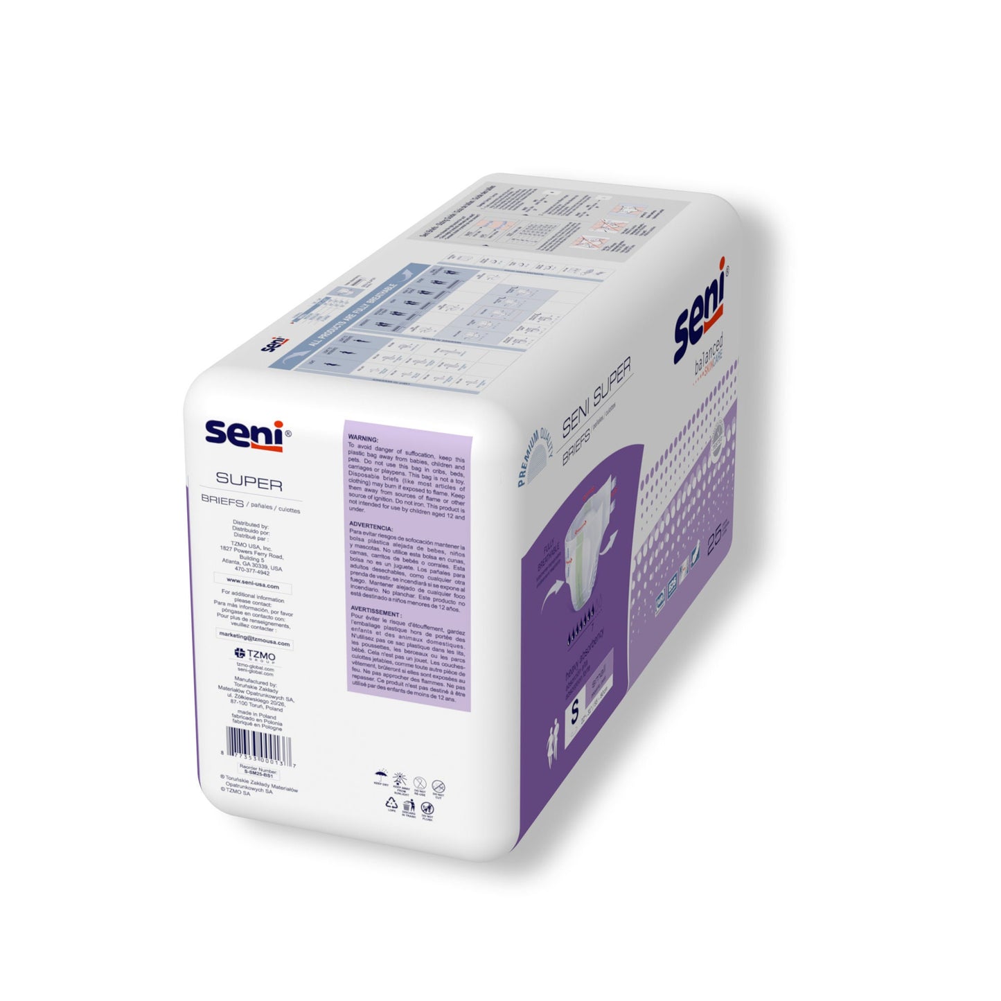Seni® Super Heavy Absorbency Incontinence Brief