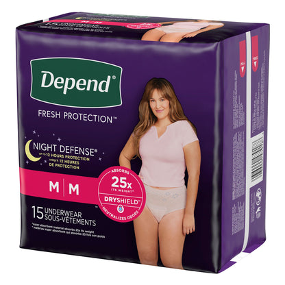 Depend® Night Defense® Women's Absorbent Underwear