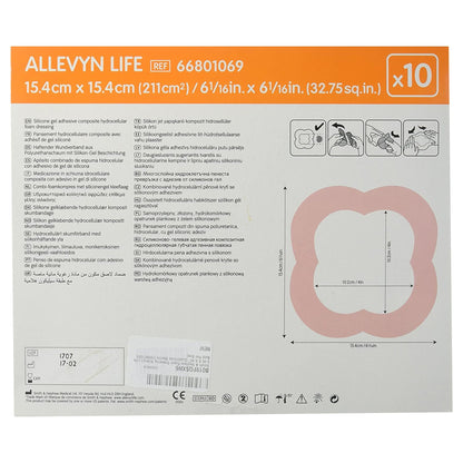 Allevyn Life Silicone Foam Dressing, Quadrilobe