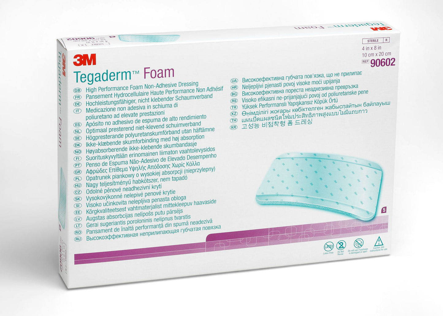 3M™ Tegaderm™ High Performance Nonadhesive w/o Border Foam Dressing