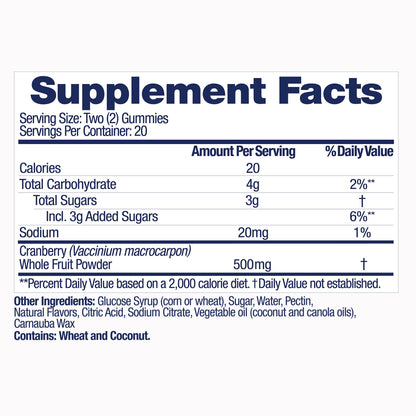 AZO® Cranberry, 40 Convenient Gummies in a Bottle