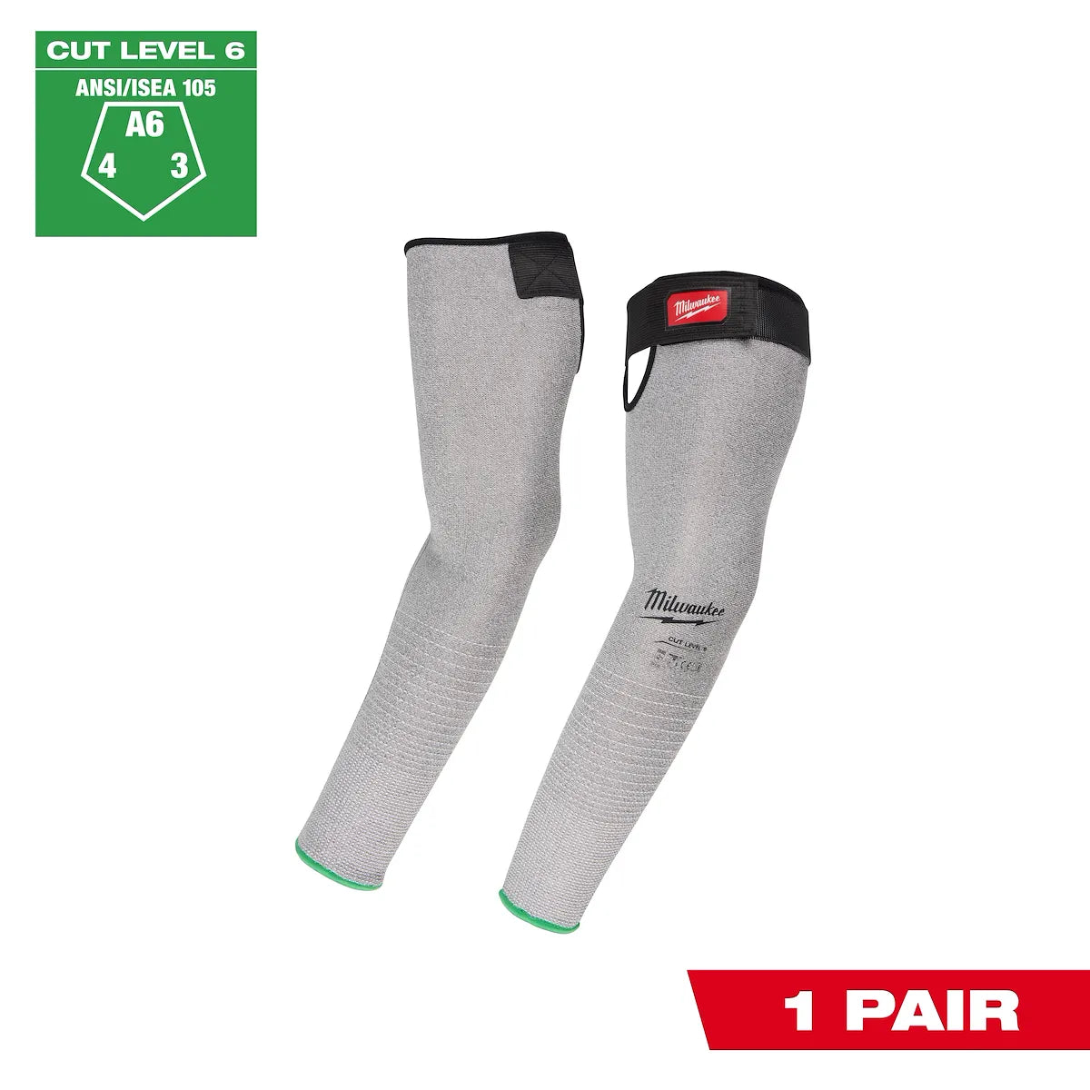 Milwaukee Cut Level 6 Protective Sleeves - 16" 48-73-9060 | ANSI Cut A6