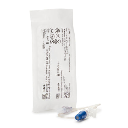 ICU IV Extension Set Needle-Free Port Small Bore 14 Inch Tubing