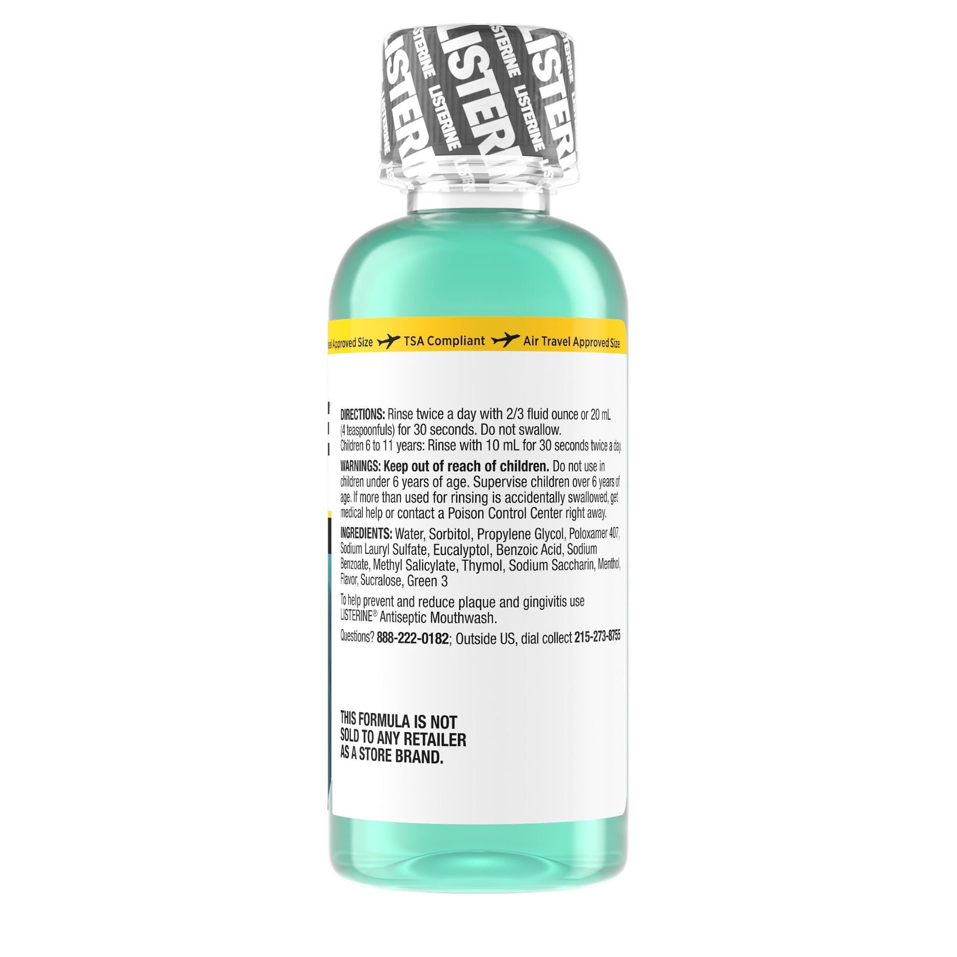 Listerine® Zero® Clean Mint Mouthwash, Bottle