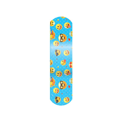 American® White Cross First Aid Emojis Kid Design Adhesive Strip, ¾ x