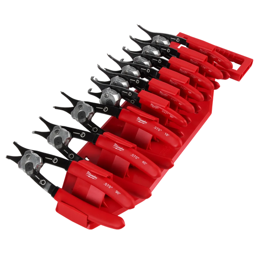 Milwaukee 9PC Snap Ring Pliers Set 48-22-6539 | 9-Piece, Black Oxide