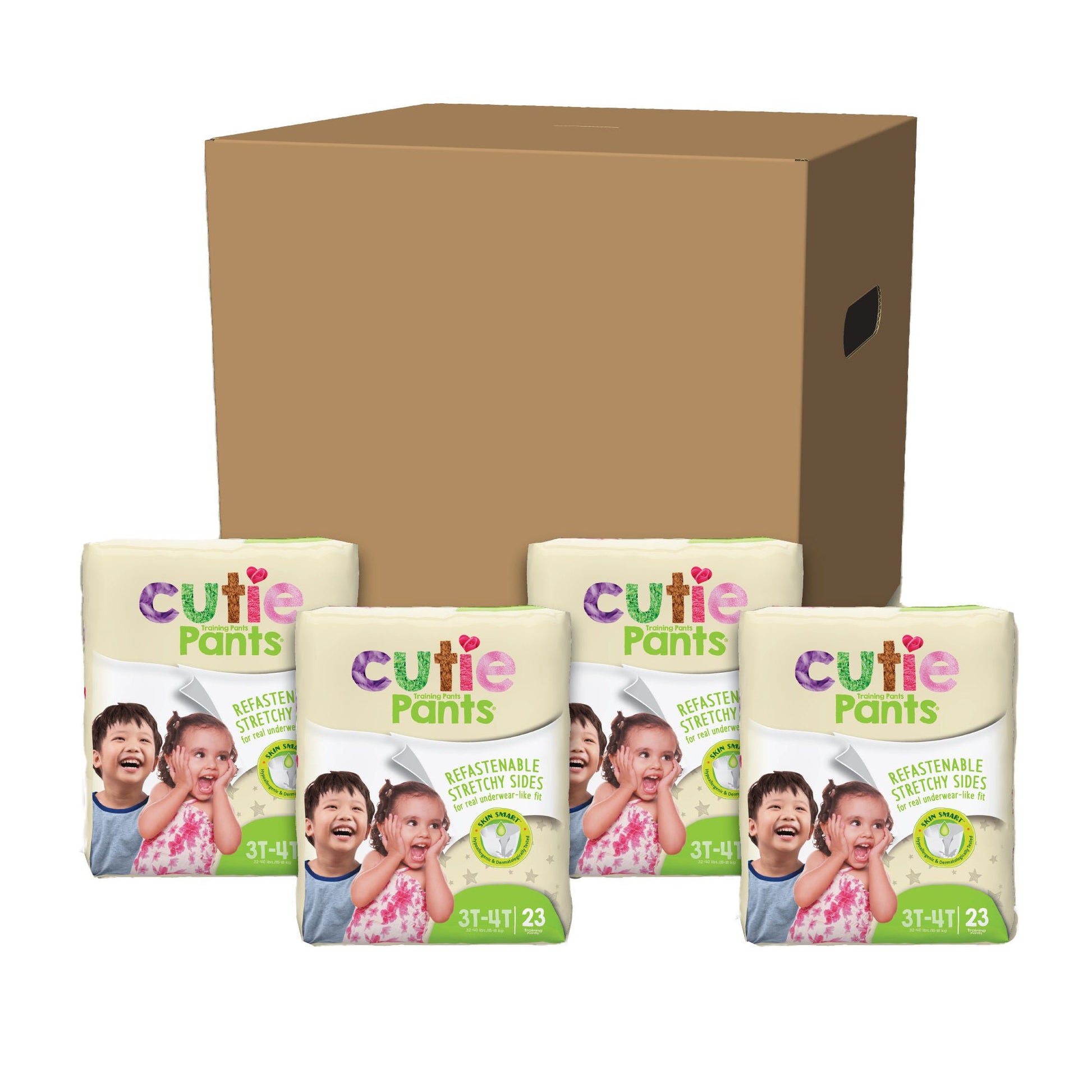Cutie Pants® Toddler, Heavy Absorbency, Daytime/Overnight, 32 – 40 lbs, 3T to 4T