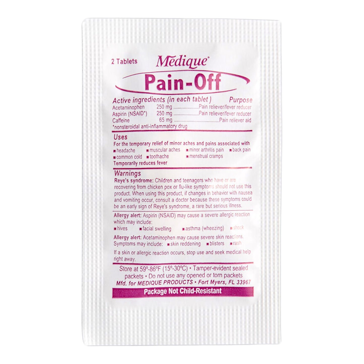 Pain-Off® Acetaminophen / Aspirin / Caffeine Pain Relief