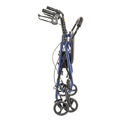 drive™ Steel Rollator with 6 Inch Wheels, Blue