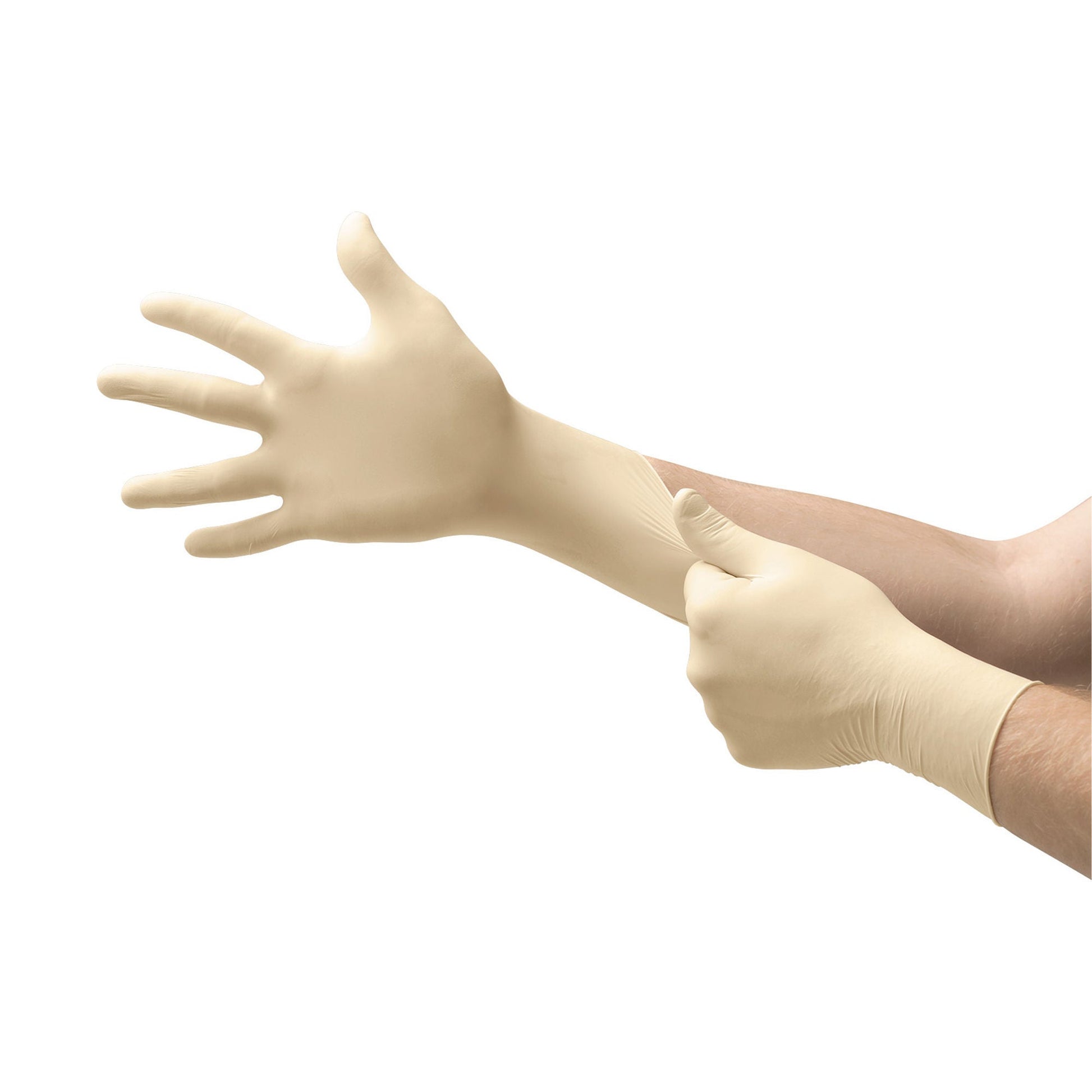 Diamond Grip™ Latex Exam Gloves, White - view 5