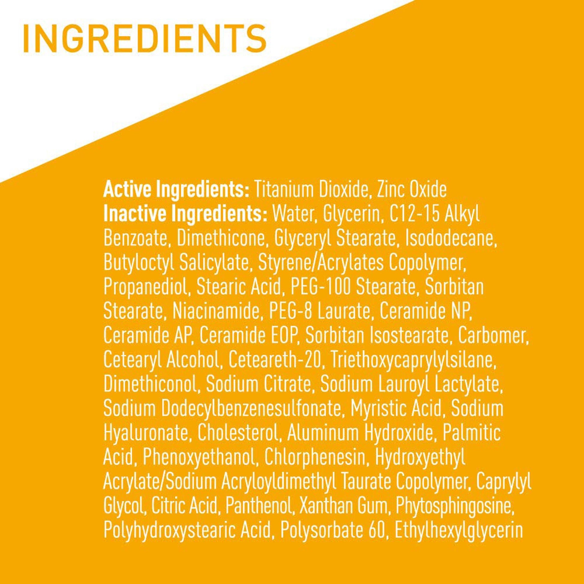 CeraVe® Hydrating Mineral Sunscreen for Face, SPF 50, Tube