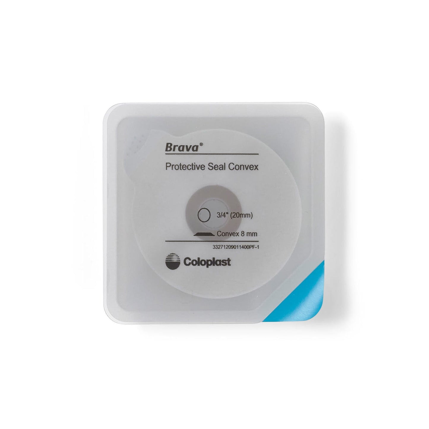 Brava Ostomy Seal Convex, Starter Hole (20mm) For Use with Ostomy Pouch