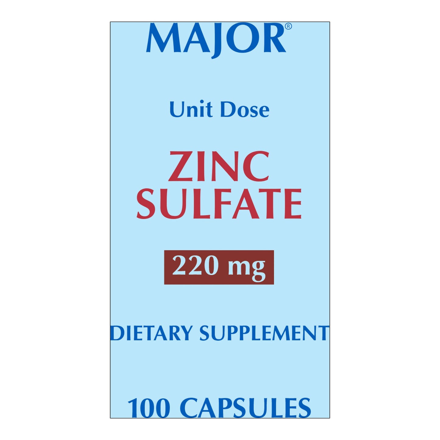 Major® 220-mg Zinc Sulfate Capsules