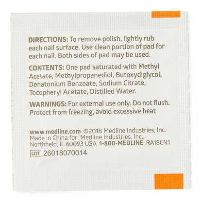 Medline Nail Polish Remover Pad
