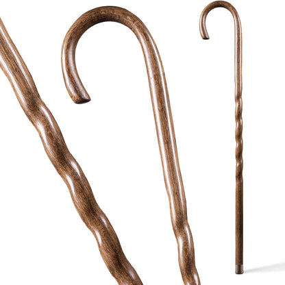 Brazos™ Twisted Oak Traditional Handcrafted Walking Cane, 37-Inch