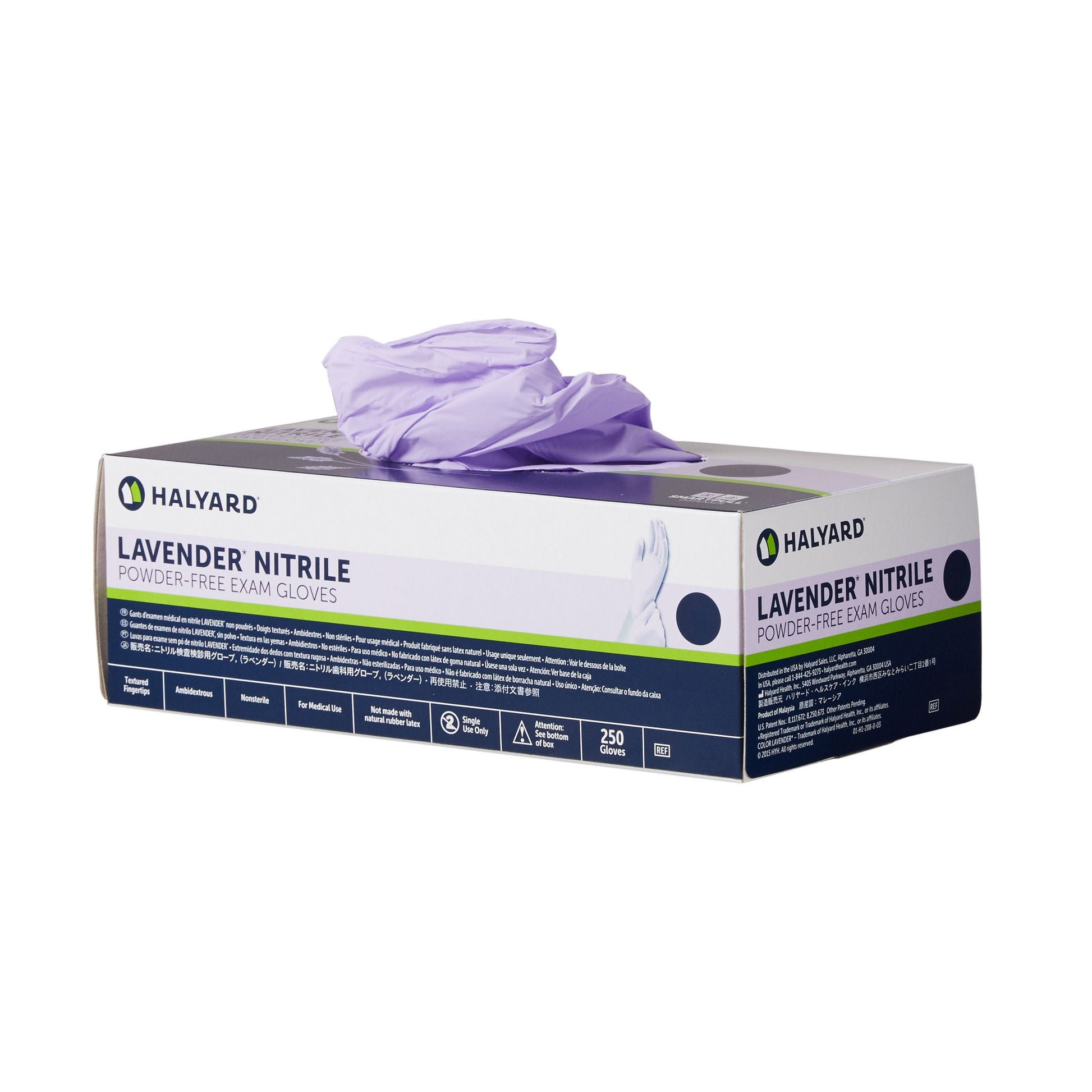 Halyard™ Lavender™ Nitrile Exam Gloves, Lavender - view 2