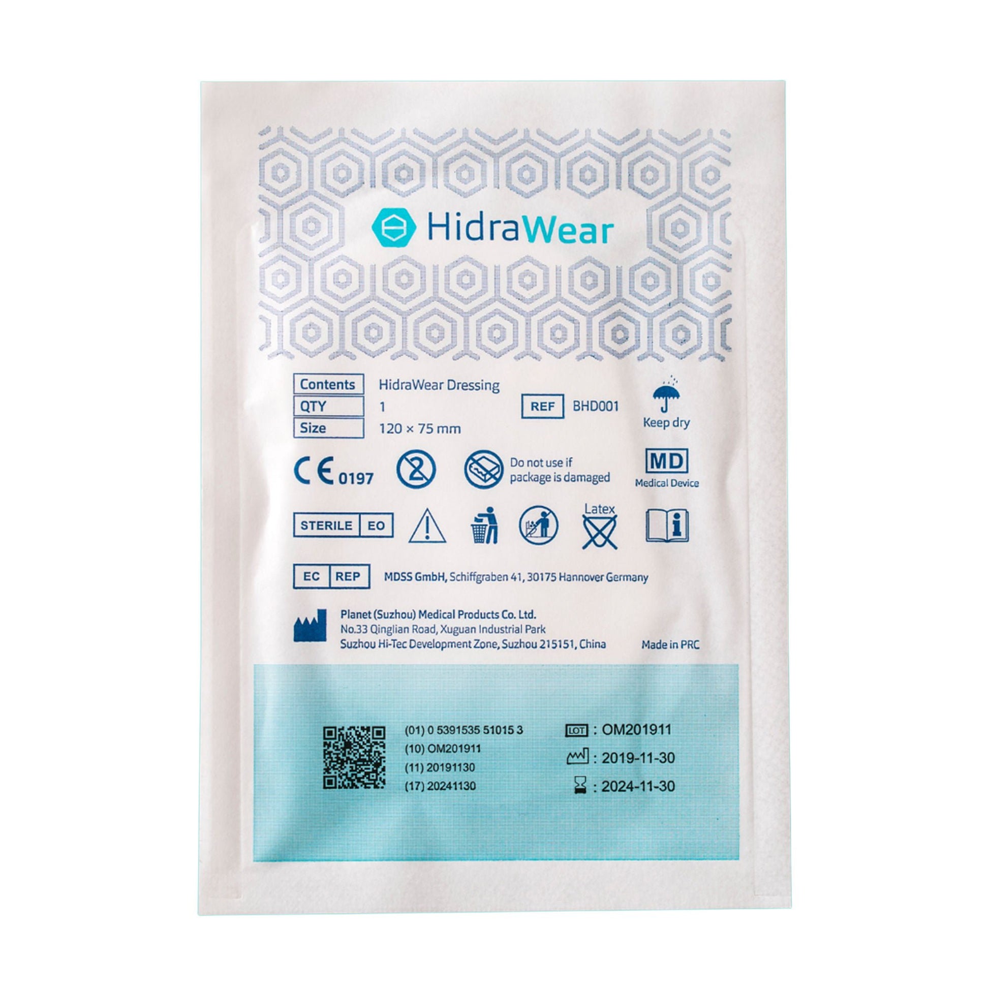 HidraWear Super Absorbent Dressing Without Adhesive Rectangle